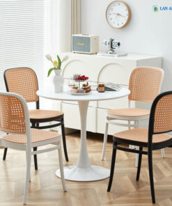 Bộ Bàn Cafe Tròn 4 Ghế 3042 1 Bàn 1545F