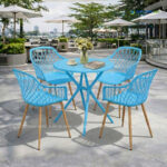 bo ban ghe cafe nhua tron 4 ghe dep BBCF182 8