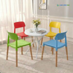bo ban ghe cafe nhua tron 4 ghe dep BBCF189 9