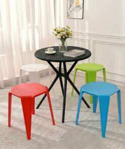 Bộ Bàn Ghế Cafe Tròn 4 Ghế 3006 1 Bàn 3025