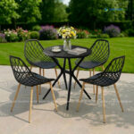 bo ban ghe cafe nhua tron 4 ghe nhua duc dep BBCF194 9