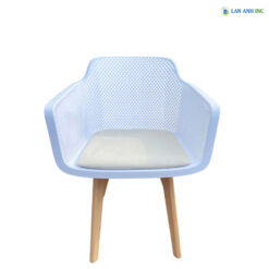 Ghế Nhựa Chân Gỗ Mặt Nệm Cao Cấp 3062C