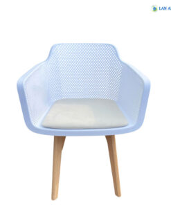 Ghế Nhựa Chân Gỗ Mặt Nệm Cao Cấp 3062C
