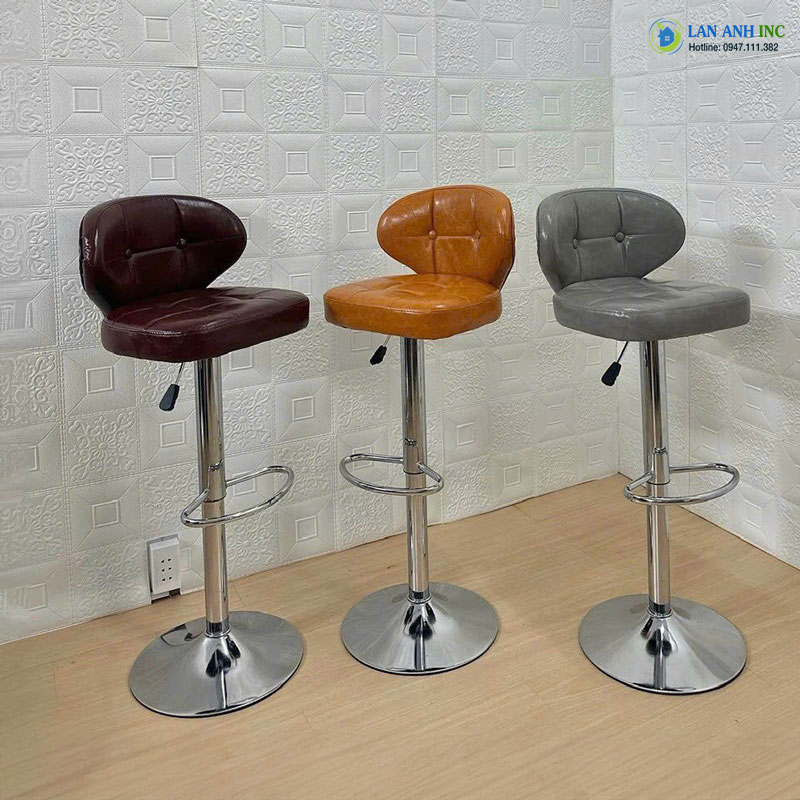 Top 5 Ghế Quầy Bar Điều Chỉnh Độ Cao Đẹp Hiện Đại 2025 Ghe bar boc da xoay nang ha cao cap LADP31 3 1