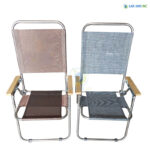 ghe xep cafe inox vai luoi tay go GXT255 9