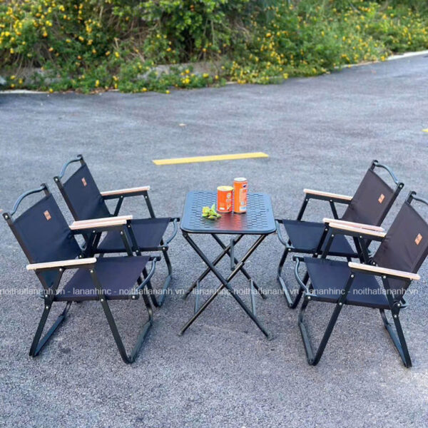 ghe xep camping cafe khung sat vai du cao cap GXT257 20