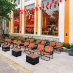 ghe xep camping cafe khung sat vai du cao cap GXT257 22