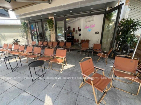 ghe xep camping cafe khung sat vai du cao cap GXT257 24