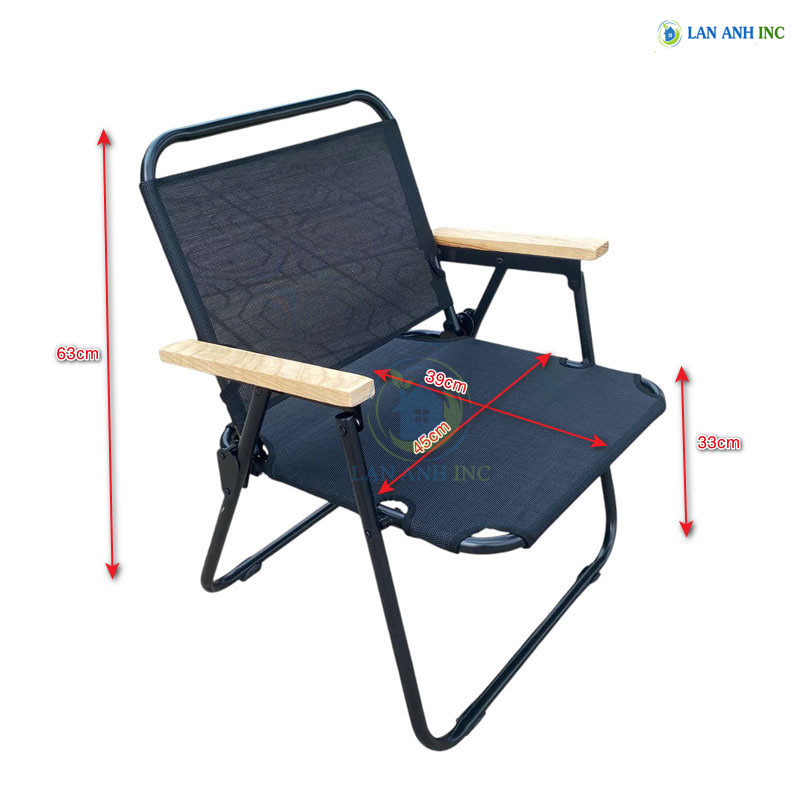 Kích thước ghế xếp cafe sắt tay gỗ ngoài trời giá rẻ GXT253 Kích thước ghế xếp cafe sắt tay gỗ ngoài trời giá rẻ GXT253