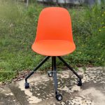 Ghế nhựa chân sắt xoay cao cấp GAI81 Ghe cafe thu gian chan ghe co banh xe tien loi GAI81 11