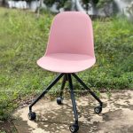 Ghế nhựa chân sắt xoay cao cấp GAI81 Ghe cafe thu gian chan ghe co banh xe tien loi GAI81 7