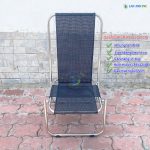 Kich thuoc ghe xep cafe ngoai troi inox vai luoi khung lon cao