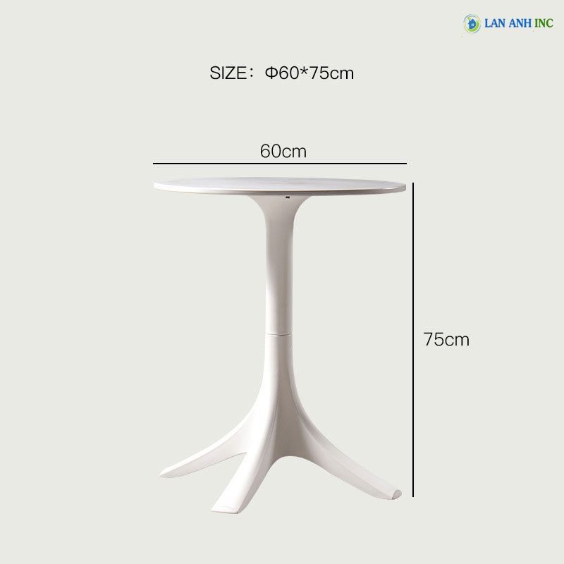 Bàn cafe nhà hàng trà sữa nhựa ngoài trời đẹp hiện đại LA3055