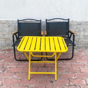 Bộ bàn ghế cafe sắt 2 ghế xếp gọn ngoài trời đẹp giá rẻ BBGX06