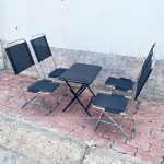 bo ban ghe xep cafe inox gia re BBGX10 1