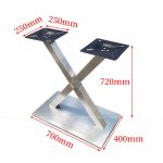 Chân bàn inox cao cấp LACB12 chan ban an inox cao cap lacb12