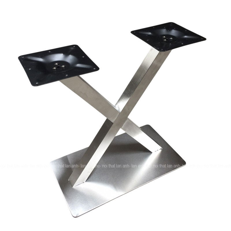 Chân bàn ăn LACB12 inox đôi cao cấp. Chân bàn ăn LACB12 inox đôi cao cấp.