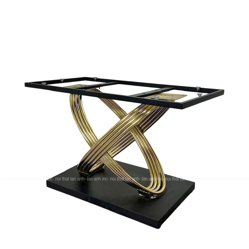 Chân bàn ăn LACB20 nghệ thuật inox mạ vàng cao cấp. Chân bàn ăn LACB20 nghệ thuật inox mạ vàng cao cấp.