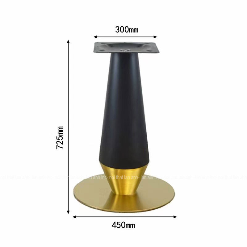 Kích thước chân bàn cafe LACB07 Kích thước chân bàn cafe LACB07