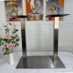 Chân bàn inox đôi vuông LACB15 chan ban inox doi dep LACB15 2