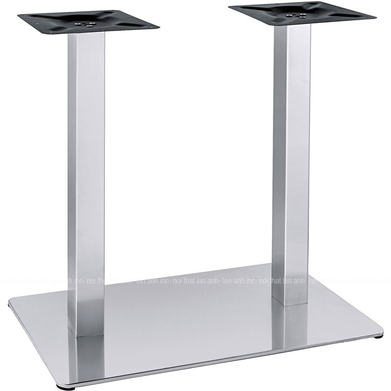 Chân bàn ăn LACB15 inox đôi vuông . Chân bàn ăn LACB15 inox đôi vuông .