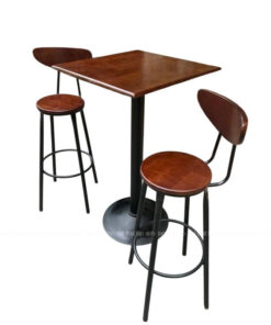 Bộ bàn ghế bar 2 ghế 1 bàn vuông BBGB07
