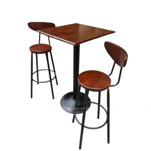 Bộ bàn ghế bar 2 ghế 1 bàn vuông BBGB07