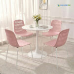 Bộ bàn ghế cafe hiện đại BBCF106 bo ban ghe caf mat nhua chan sat dep BBCF178 11