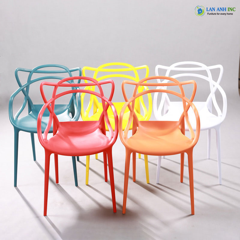 Ghế nhựa đúc nguyên khối xếp chông cao cấp