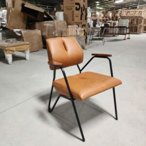 Ghế cafe chân sắt mặt nệm LASK30