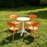 bo ban tron 3055 va 4 ghe nhua duc 3027 5