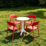 bo ban tron 3055 va 4 ghe nhua duc 3027 8