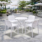 bo ban ghe cafe nhua tron 4 ghe nhua duc dep BBCF170 2